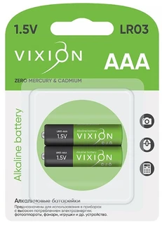 Батарейка AAA Vixion LR03, 2 шт 