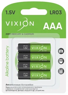 Батарейка AAA Vixion LR03, 4 шт 