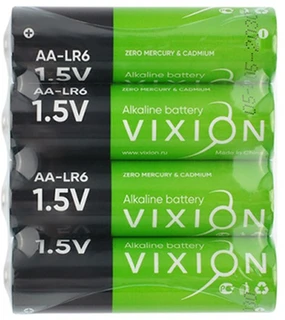 Батарейка AA Vixion LR6 4S, 4 шт 