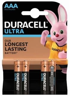Батарейка AAA Duracell Ultra power LR03-4BL, 4 шт 
