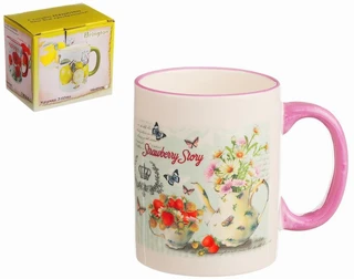 Кружка Elrington Клубничная история, 350 мл 