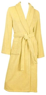 Халат махровый Желтый, размер: 44-46, с капюшоном 