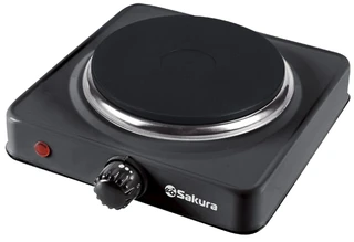 Плитка электрическая Sakura ПЭ-01В, черный 