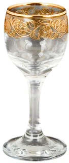 Набор рюмок для ликера Pasabahce Bistro Золотая вязь, 60 мл, 6 шт 