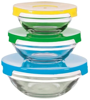 Набор мисок Mallony Insalato, 3 предмета: 0.36 л, 0.51 л, 0.92 л 