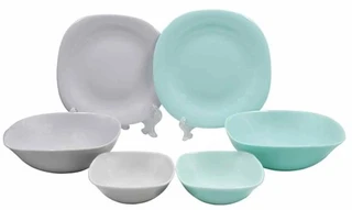 Набор столовый Lavenir Green&Grey, 18 предметов 