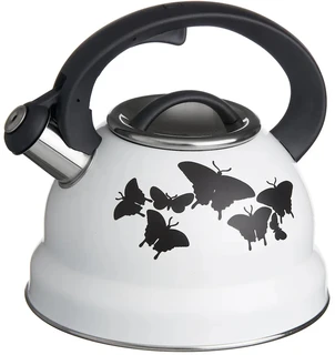 Чайник Катунь Бабочки, 2.5 л, белый/рисунок: бабочки 