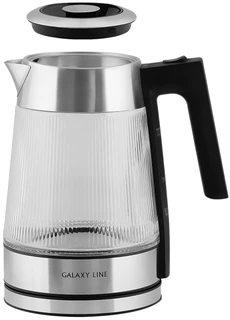 Чайник GALAXY LINE GL 0564, серебристый/черный 