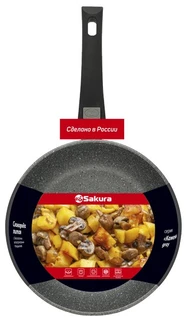 Сковорода Sakura серия Каменная SA-F06-24, 24 см, со съемной ручкой 