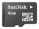 Карта памяти MicroSD SanDisk 16Gb (SDSDQM-016G-B35A) Class 4 + адаптер SD вид 2