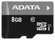 Карта памяти MicroSD A-DATA 8Gb Class 10 UHS-I + адаптер SD вид 1