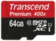 Карта памяти MicroSDXC Transcend 64Gb Class 10 UHS-I + адаптер SD вид 1