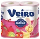 Туалетная бумага Veiro Classic 2-сл 4 рул. розовая вид 1