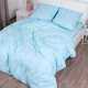 Комплект постельного белья Миланика Аквамарин, 2 спальный, поплин-жаккард, наволочки 70х70 см вид 6