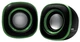 Колонки 2.0 BBK CA-301S черный/зеленый вид 1