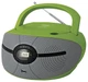 Аудиомагнитола BBK BX195U зеленый/серый вид 1