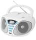 Аудиомагнитола BBK BX180U белый/голубой вид 1