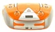 Аудиомагнитола BBK BX325U оранжевый/серебро вид 1