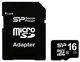 Карта памяти MicroSDHC Silicon Power 16GB + адаптер SD (SP016GBSTH010V10SP) вид 1