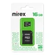 Карта памяти microSD Mirex 16GB + SD adapter (13613-AD10SD16) вид 1