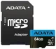 Карта памяти MicroSDXC ADATA Premier 64GB Class 10 UHS-I + адаптер SD вид 3
