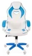 Компьютерное кресло Chairman GAME 16 игровое черный/голубой вид 18