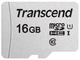 Карта памяти microSDHC Transcend U1 16GB + SD adapter (TS16GUSD300S-A) вид 1