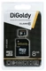 Карта памяти microSDHC DiGoldy class 10 8GB + SD adapter (DG008GCSDHC10-AD) вид 1