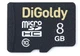 Карта памяти microSDHC DiGoldy class 10 8GB + SD adapter (DG008GCSDHC10-AD) вид 2