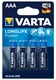 Батарейки Varta Longlife Power AAA бл. 4 вид 1