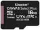 Карта памяти microSDHC Kingston Canvas Select Plus 16GB (SDCS2/16GBSP) вид 1