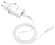 Сетевое зарядное устройство hoco C12Q Smart White + кабель microUSB вид 2