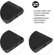 Чехол-книжка DF sFlip-87 для Samsung Galaxy A52, черный вид 4