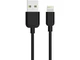 Кабель USB(m) - Lightning (8-pin) Usams US-SJ097, 1.0 м, черный вид 1