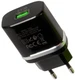 Сетевое зарядное устройство hoco C12Q Smart Black + кабель Type-C вид 6