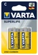 Батарейка Varta Superlife C/LR14 вид 1