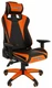 Кресло игровое Chairman game 44 чёрный/оранжевый вид 1
