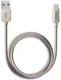 Кабель Deppa Metal USB-A 2.0 - micro USB, 1.2 м, 2.4 А, стальной (72273) вид 2