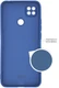 Накладка PERO LIQUID SILICONE для Xiaomi Redmi 9C, синий вид 2