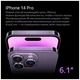 Смартфон 6.1" Apple iPhone 14 Pro 128GB Deep Purple (PI) вид 11