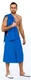 Набор для бани и сауны мужской АРТПОСТЕЛЬ Синий: килт+полотенце 145х70 см, вафельное полотно вид 2