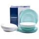 Набор столовой посуды Luminarc Diwali Light Turquoise and White 18пр вид 1