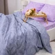 Комплект постельного белья Миланика Александрит, 2 спальный, поплин-жаккард, наволочки 70х70 см вид 4