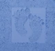 Коврик для ног АРТПОСТЕЛЬ Ножки Спокойный синий 50х70 см, махра вид 2