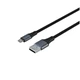 Кабель Accesstyle AM24-F100M USB 2.0 Am - microUSB, 1 м, зарядка, оплетка, черный вид 2
