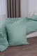 Комплект постельного белья Миланика Палитра Фисташка, 2 спальный евро, поплин, наволочки 70х70 см вид 3