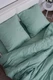 Комплект постельного белья Миланика Палитра Фисташка, 2 спальный евро, поплин, наволочки 70х70 см вид 4