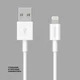 Кабель Deppa USB2.0 Am - Lightning, 2 м, 2 A, белый вид 2