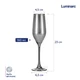 Набор бокалов для шампанского Luminarc Селест Сияющий графит, 6 предметов, 0.16 л вид 2