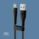 Кабель Deppa Fly USB - Micro USB, 1 м, черный вид 2